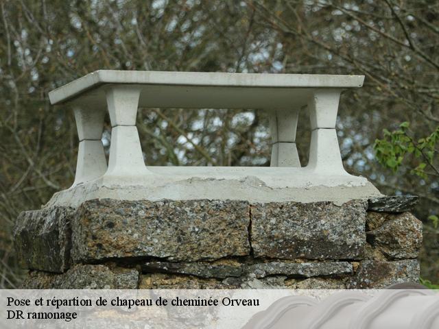 Pose et répartion de chapeau de cheminée orveau-91590 DR ramonage